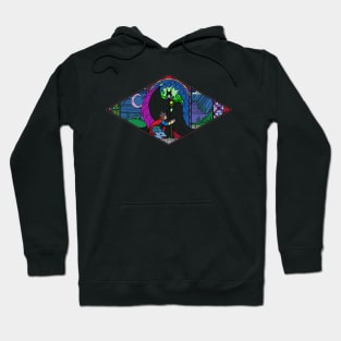 Stained Glass Dark Fairy Curse Hoodie